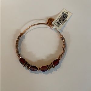 Alex and Ani Dark Orchid Journey Beaded Bangle